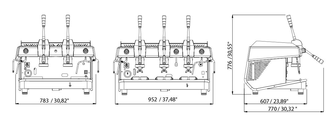 Macchina caffè CBC ROYAL GIOVE MP - Bertazzo Food - F484 - IT